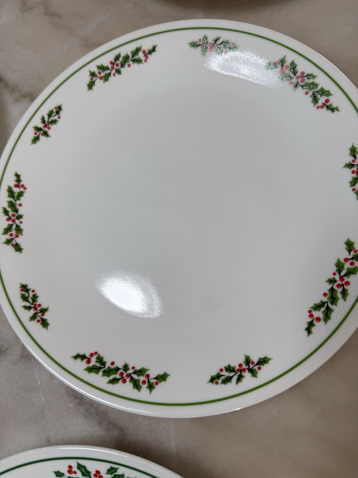 Set Of 6 Corelle By Corning Winter Holly Days Christmas Dinner Plates 10.25” 🎄