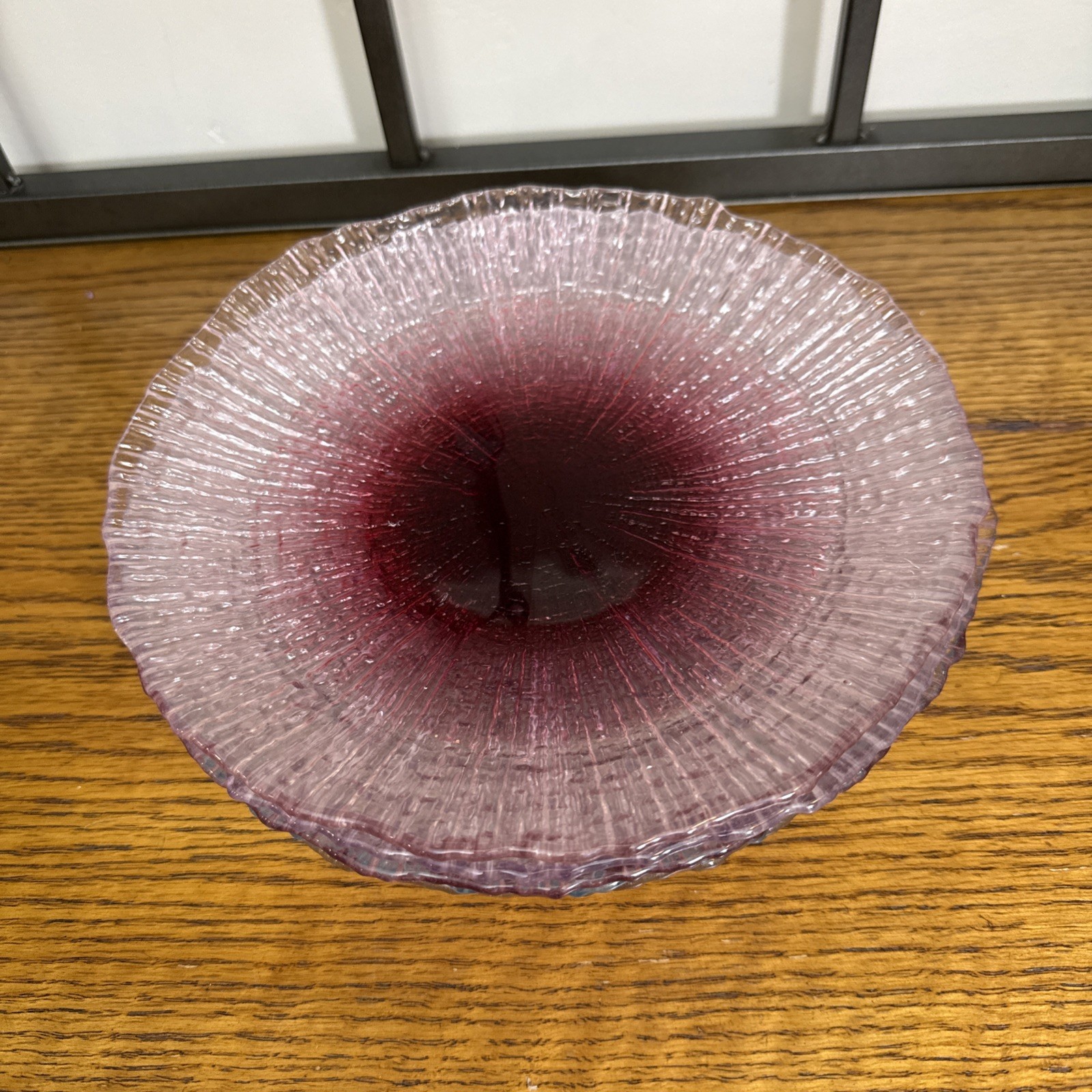 Scandinavian Multi Colored Glass Salad Plates Set Of 6 9″ Diameter