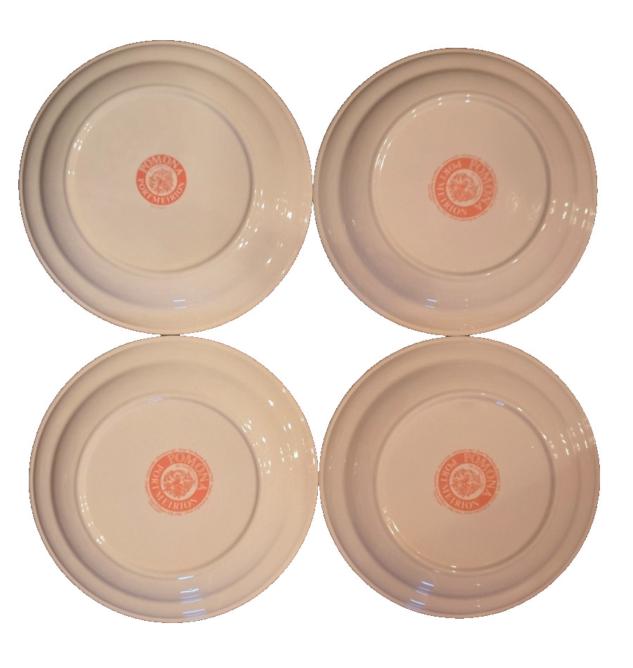 Set Of 4 Portmeirion Pomona England 8 5/8” Salad Plates Apple Plum Pear Currant