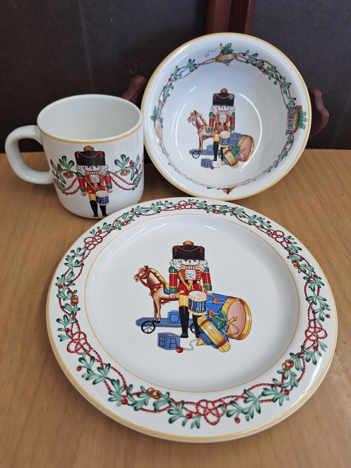 Block Spal Whimsy Christmas Dinnerware Portugal Vintage Discontinued 1992