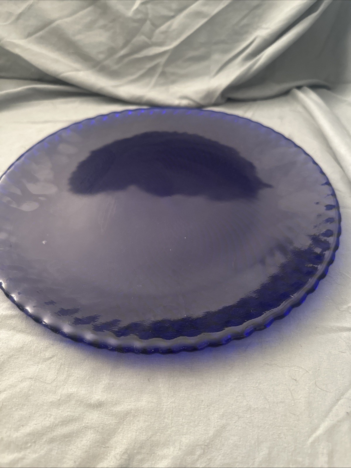 Laura Platter 13’ Swirl Diamond Cobalt Blue