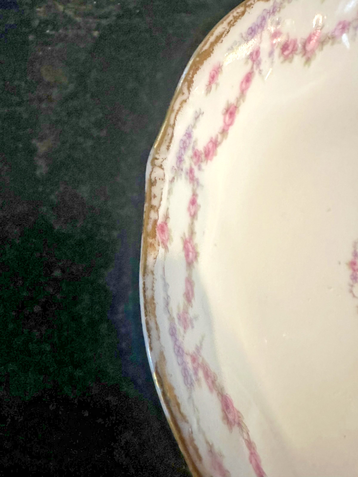 Limoges France Elite Bawo Dotter Rose Garland porcelain set.’