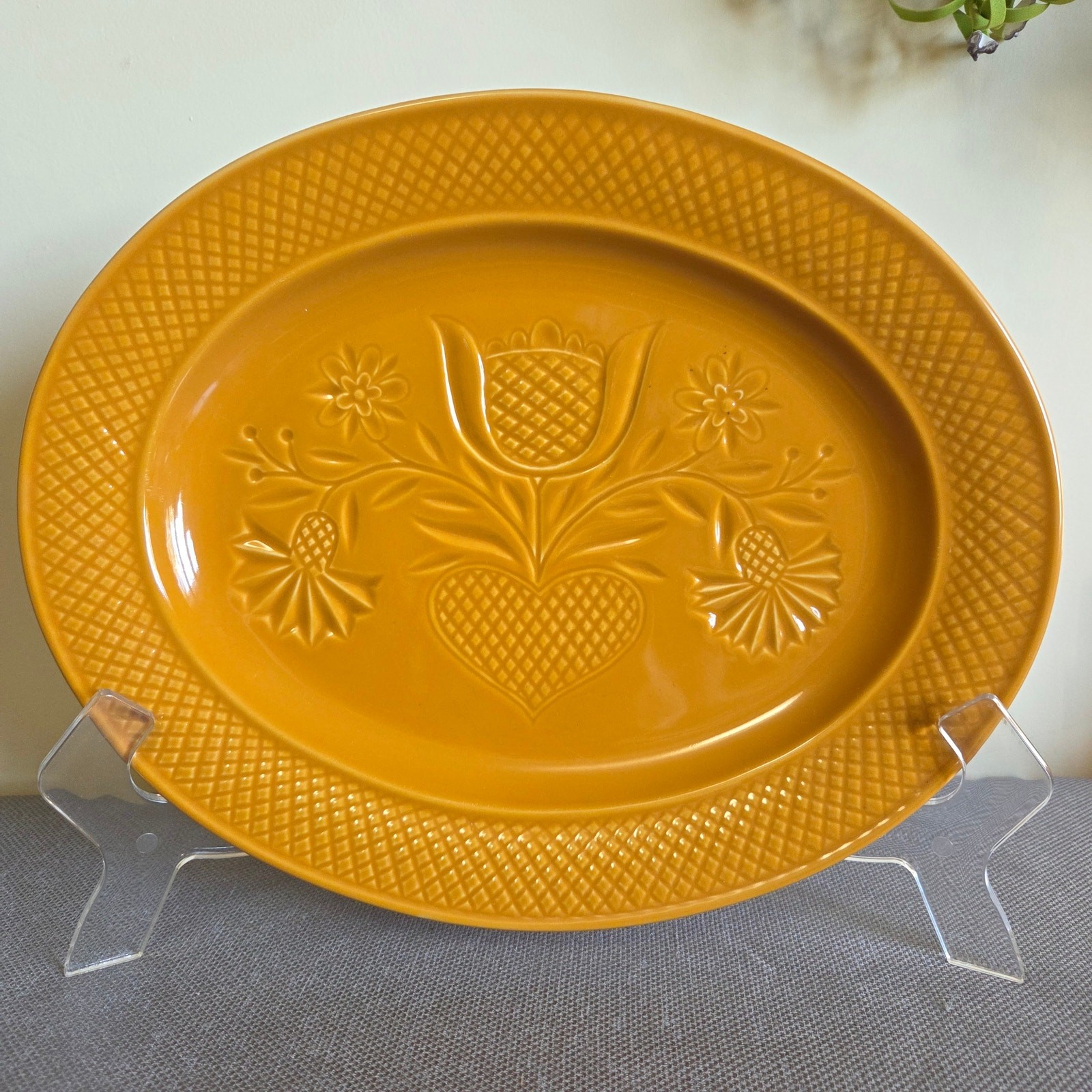 NEW Primitives By Kathy Lancaster Stoneware Platter Set Of 2 Dutch Server Tray