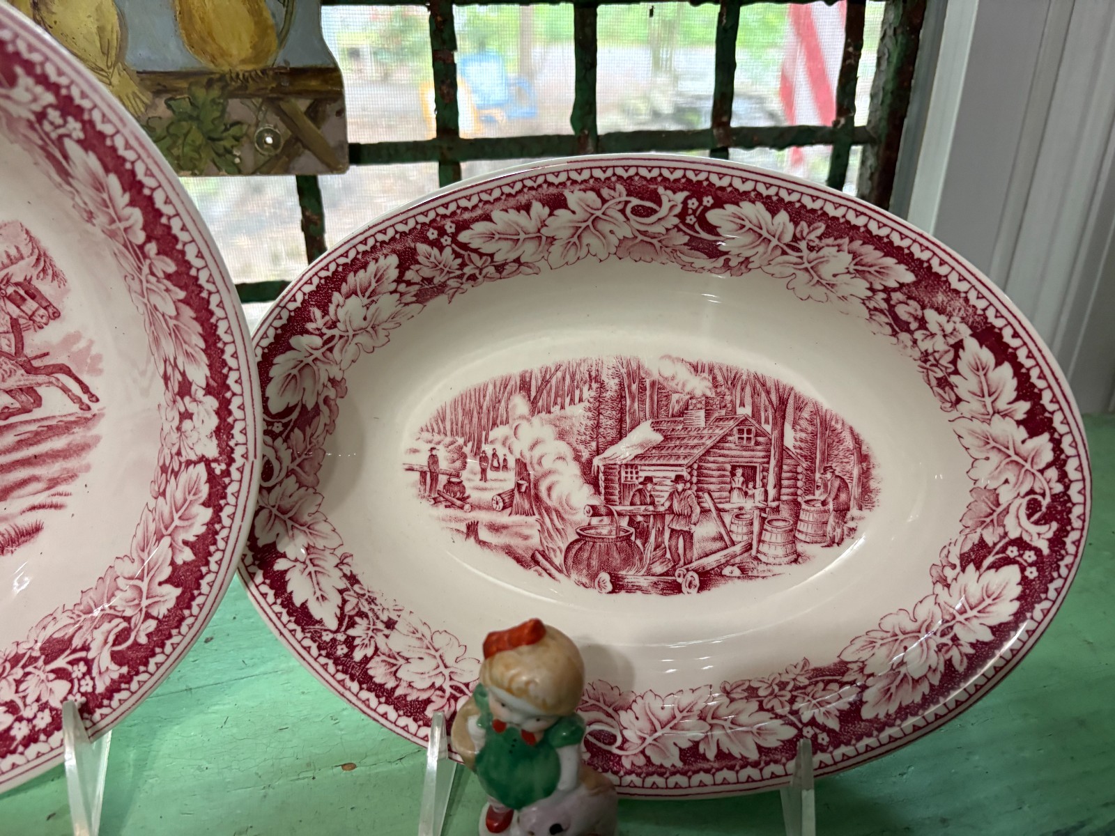 Homer Laughlin Currier & Ives Round & Oval Serving Dishes