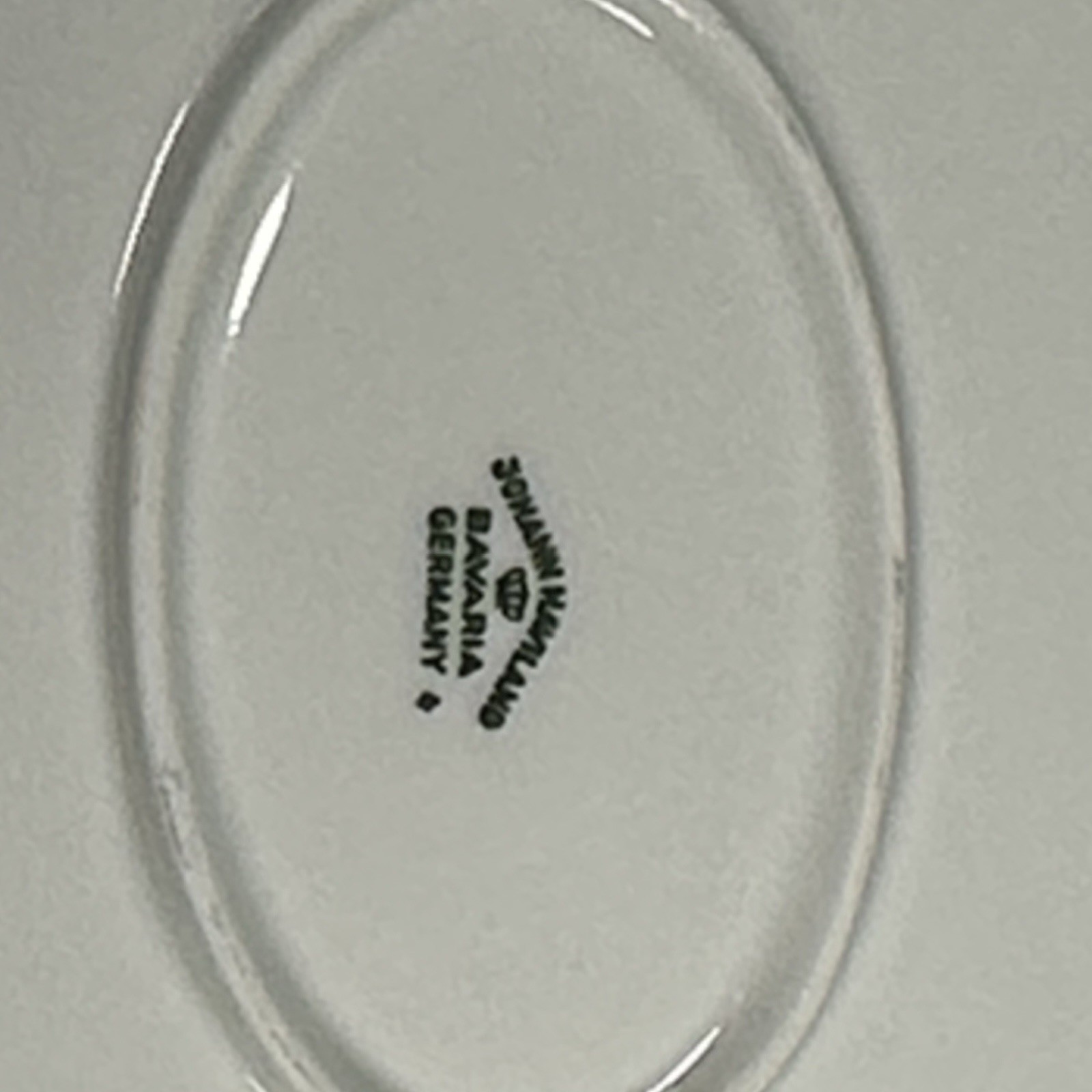 Johann Haviland Moss Rose Large Serving Platter 15”L Gold Trim Bavaria 1970’s
