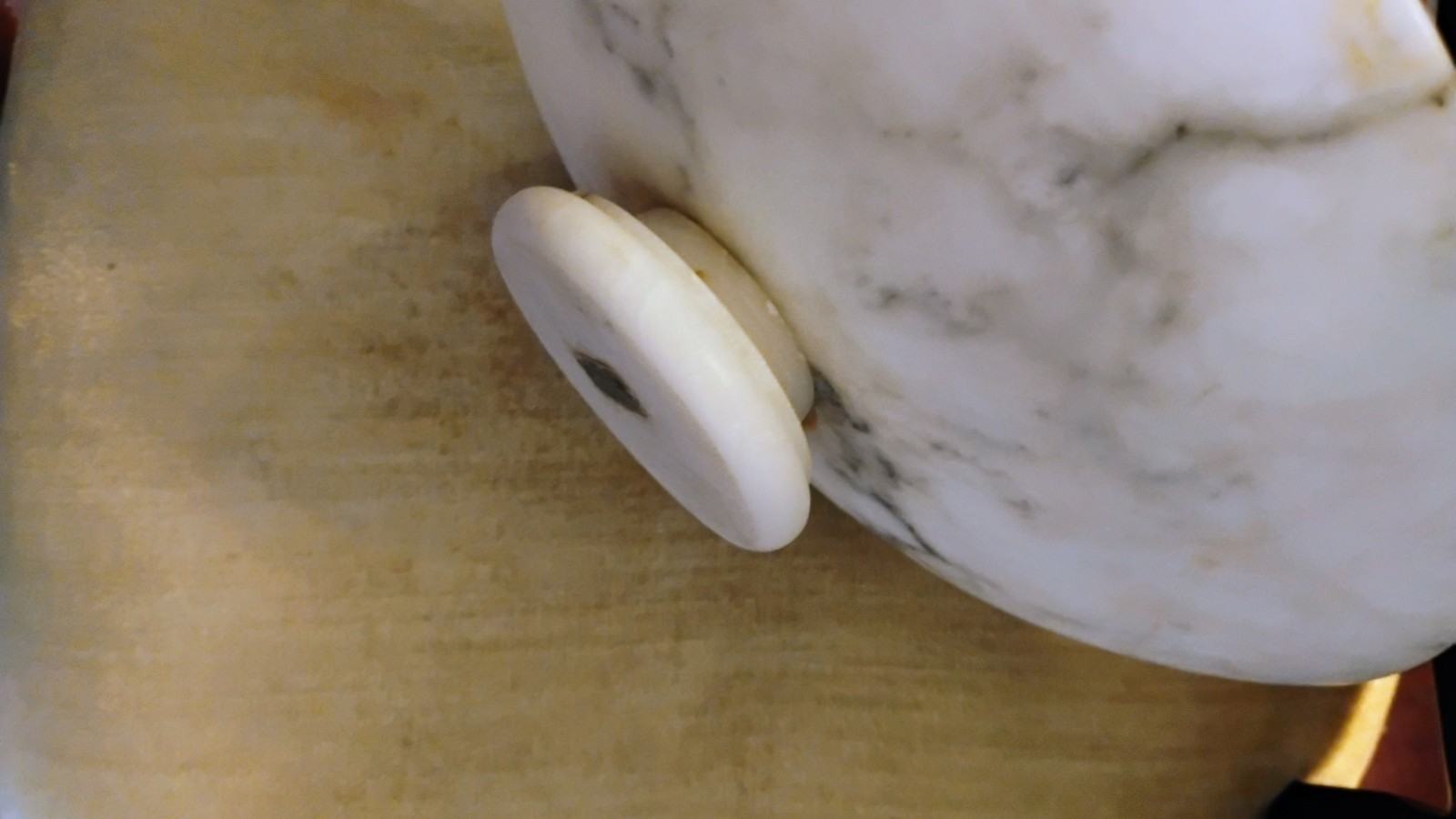 Vintage Italian Alabaster White Marble Compote Fruit Bowl Centerpiece
