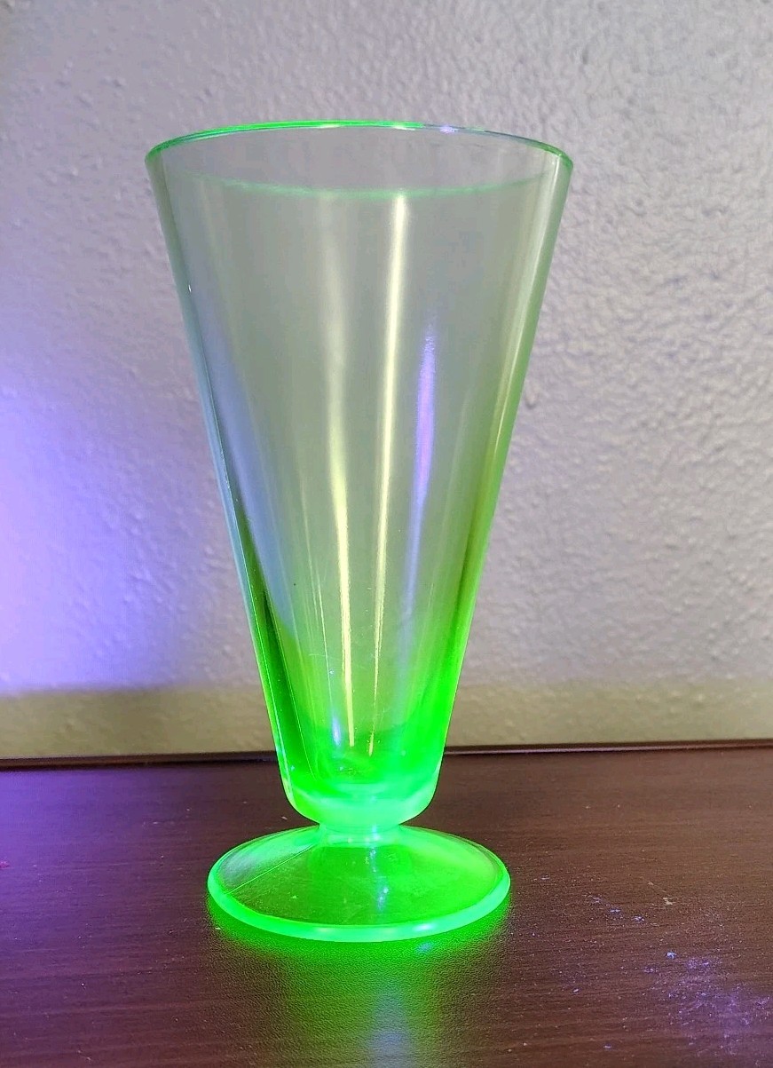 Depression Uranium Mixed Piece Glass Lot, 6 Pieces, UV Glow, VINTAGE