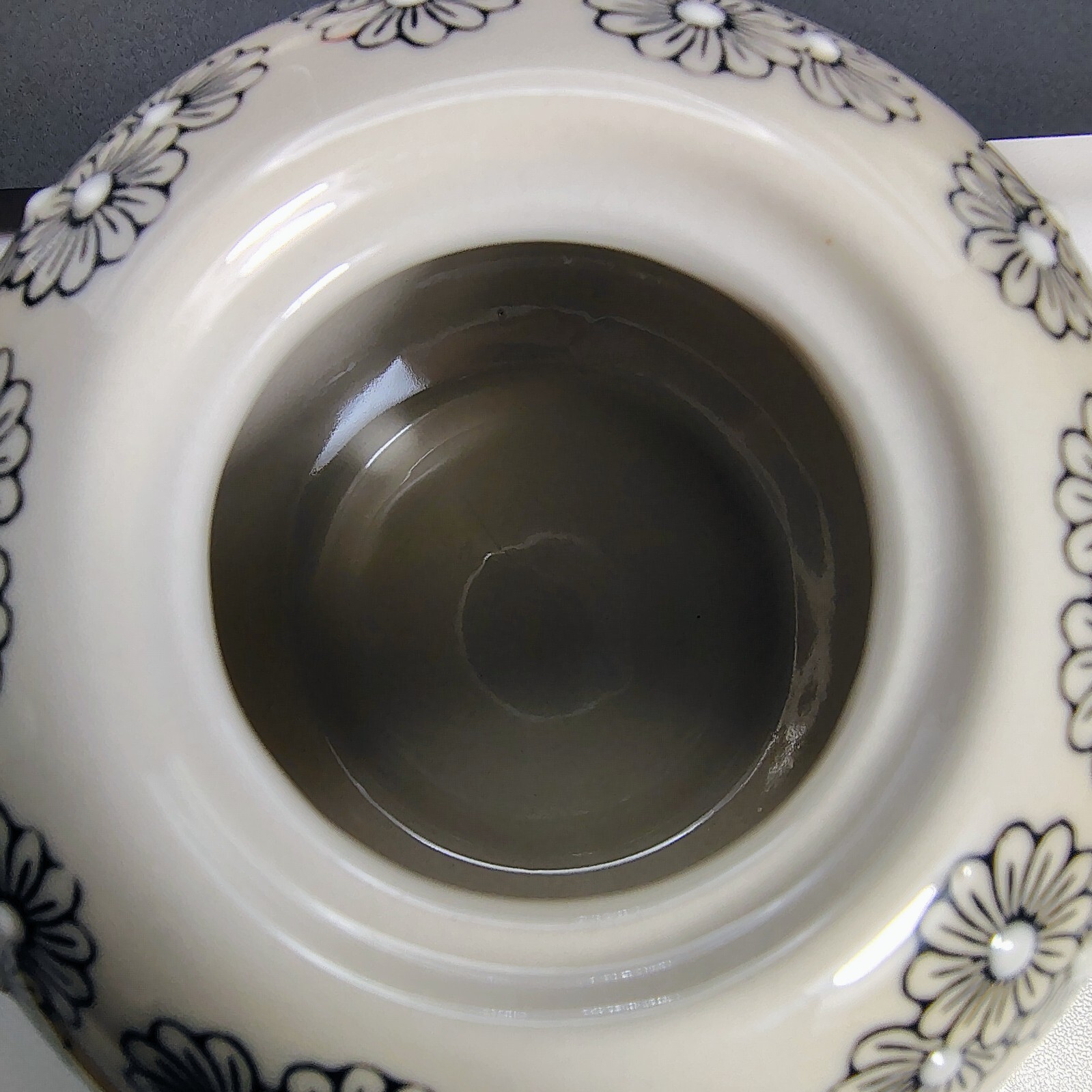 Yokohama Studio Hand Painted Embossed Ceramic Teapot & Cup Mug Duo Set