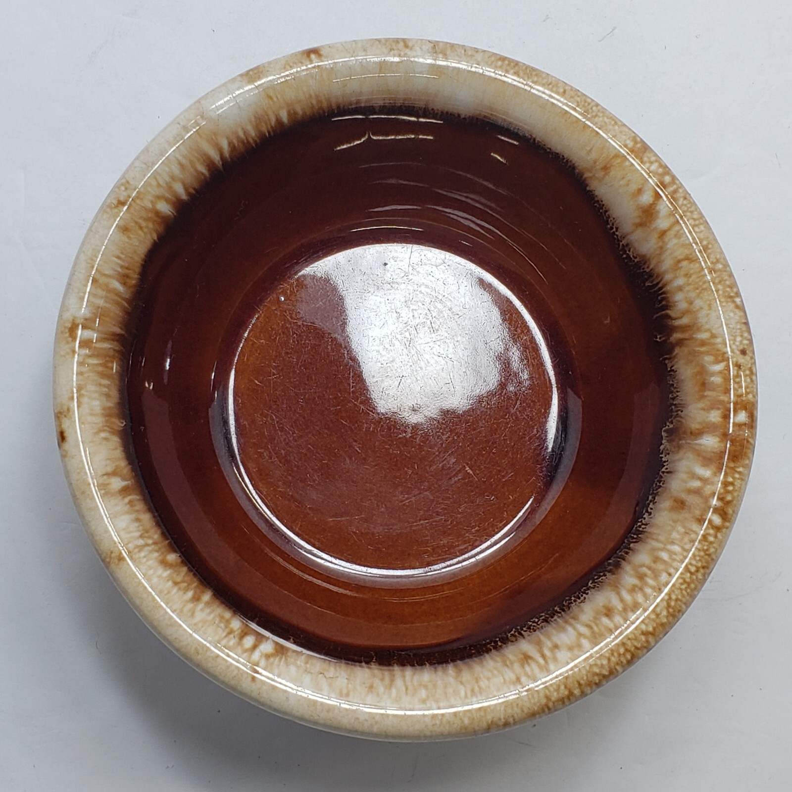 Vintage Hull Brown Drip Glaze Bowl Oven Proof Pottery 5.25″ Cereal Soup Dessert