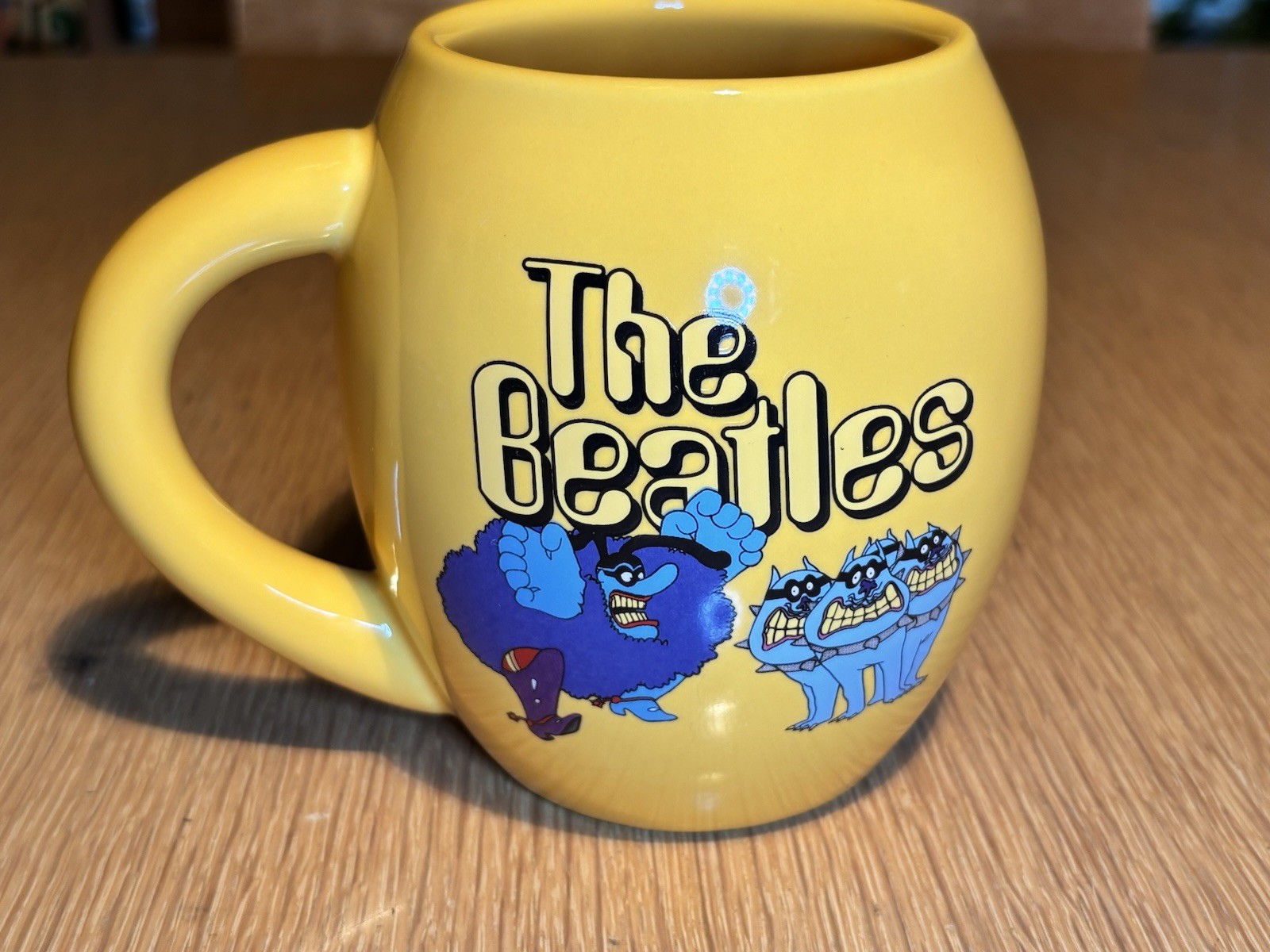 The Beatles Yellow Submarine Yellow Ceramic Mug, 5″ Tall, 4.5″ Wide 2016