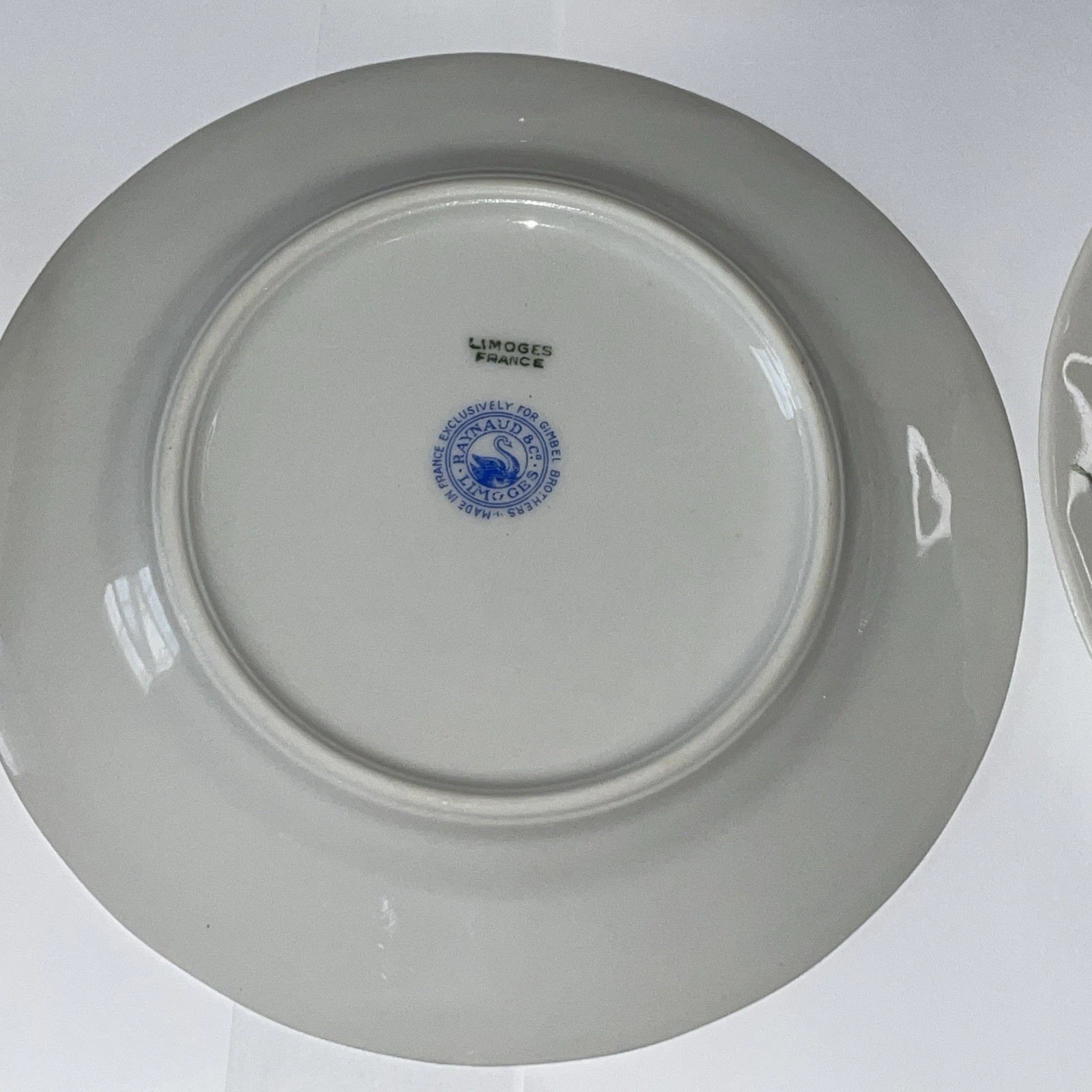 Raynaud Limoges Dresden Floral Style 6 bread dessert Plates 6 1/4” Gimbel bros.