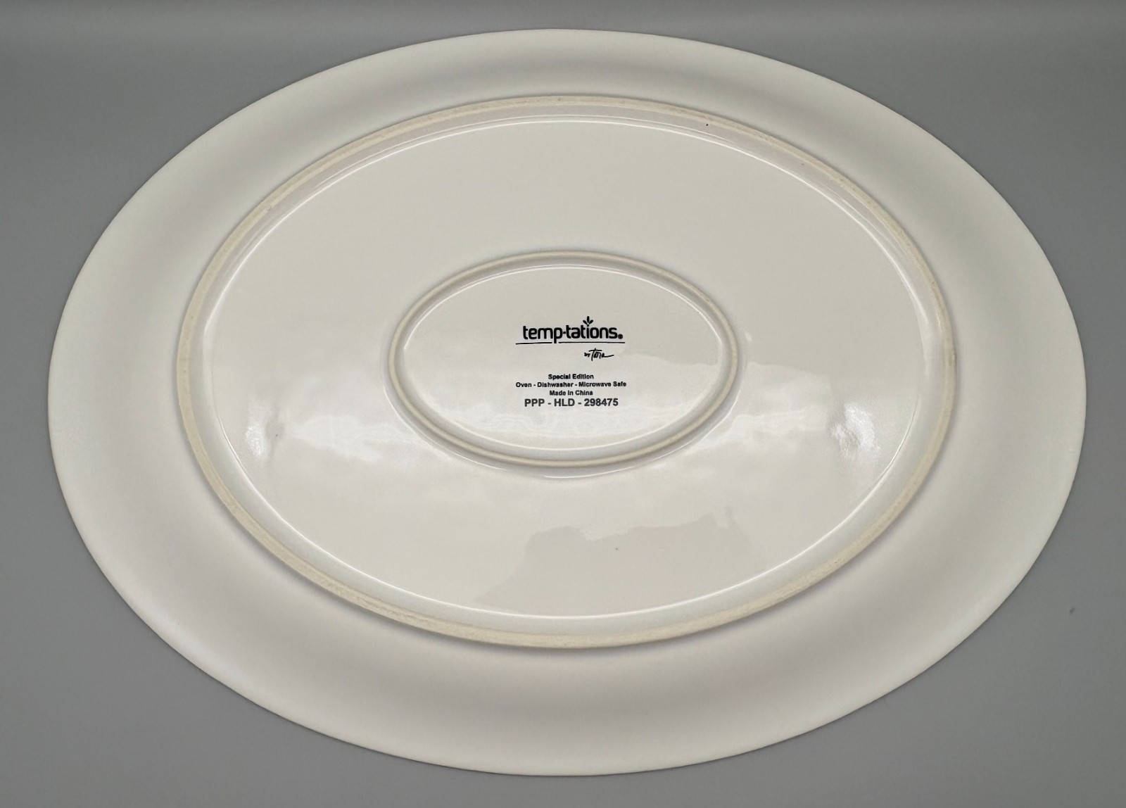 TempTations Hydrangea Large Oval Serving Platter 16 x 12 Special Edition 2026