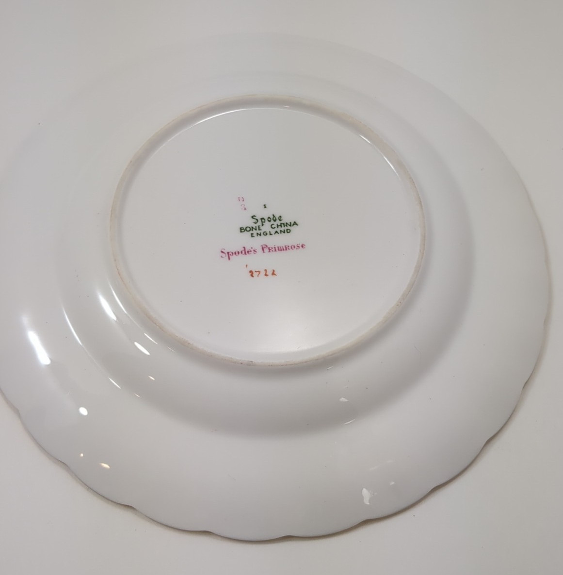 Primrose By Spode Dinner Plate 10 3/4” And 6 1/2″ Saucer Excellent Condition