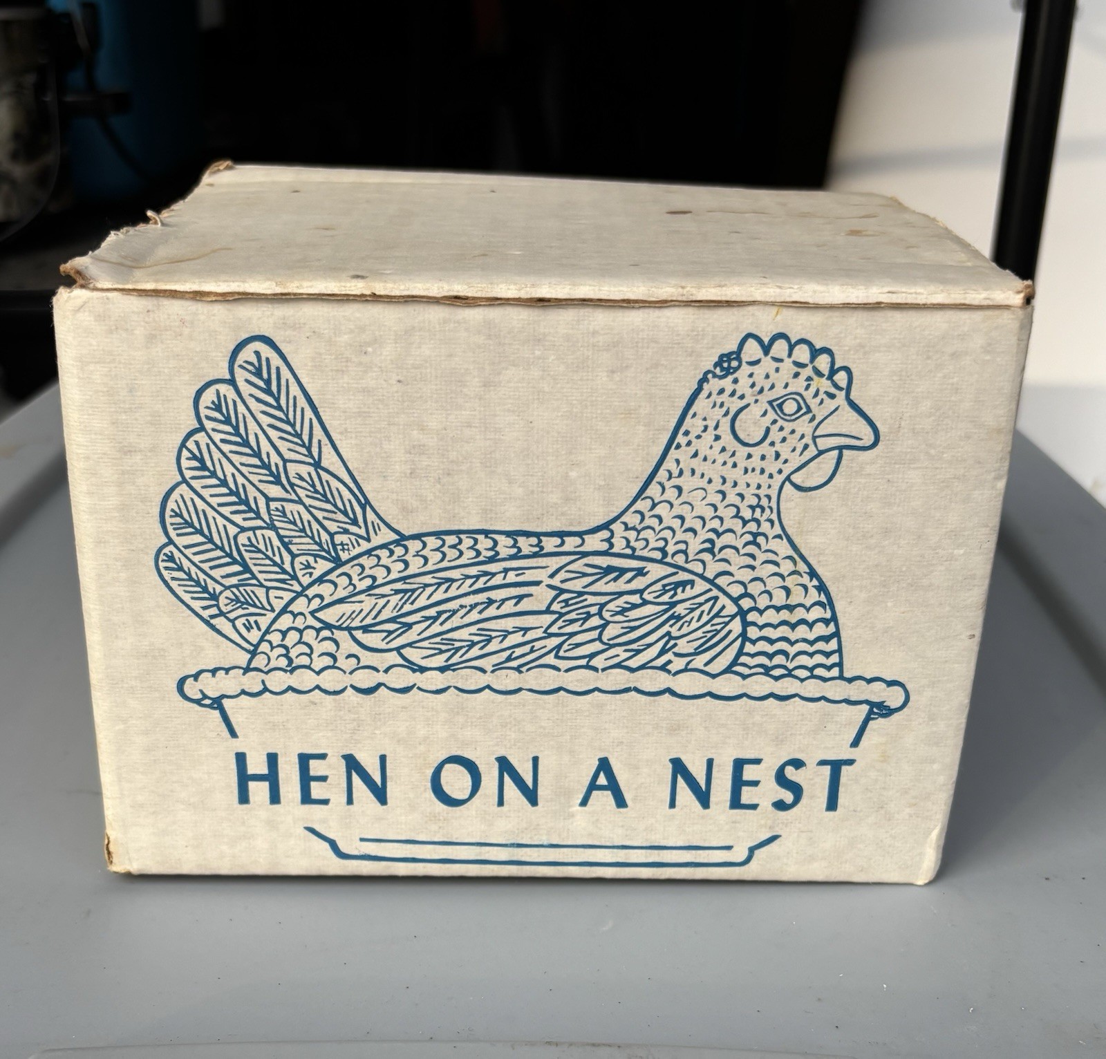 Indiana Glass Hen On Nest Authentic Milk Glass #7155 **BOX ONLY!!