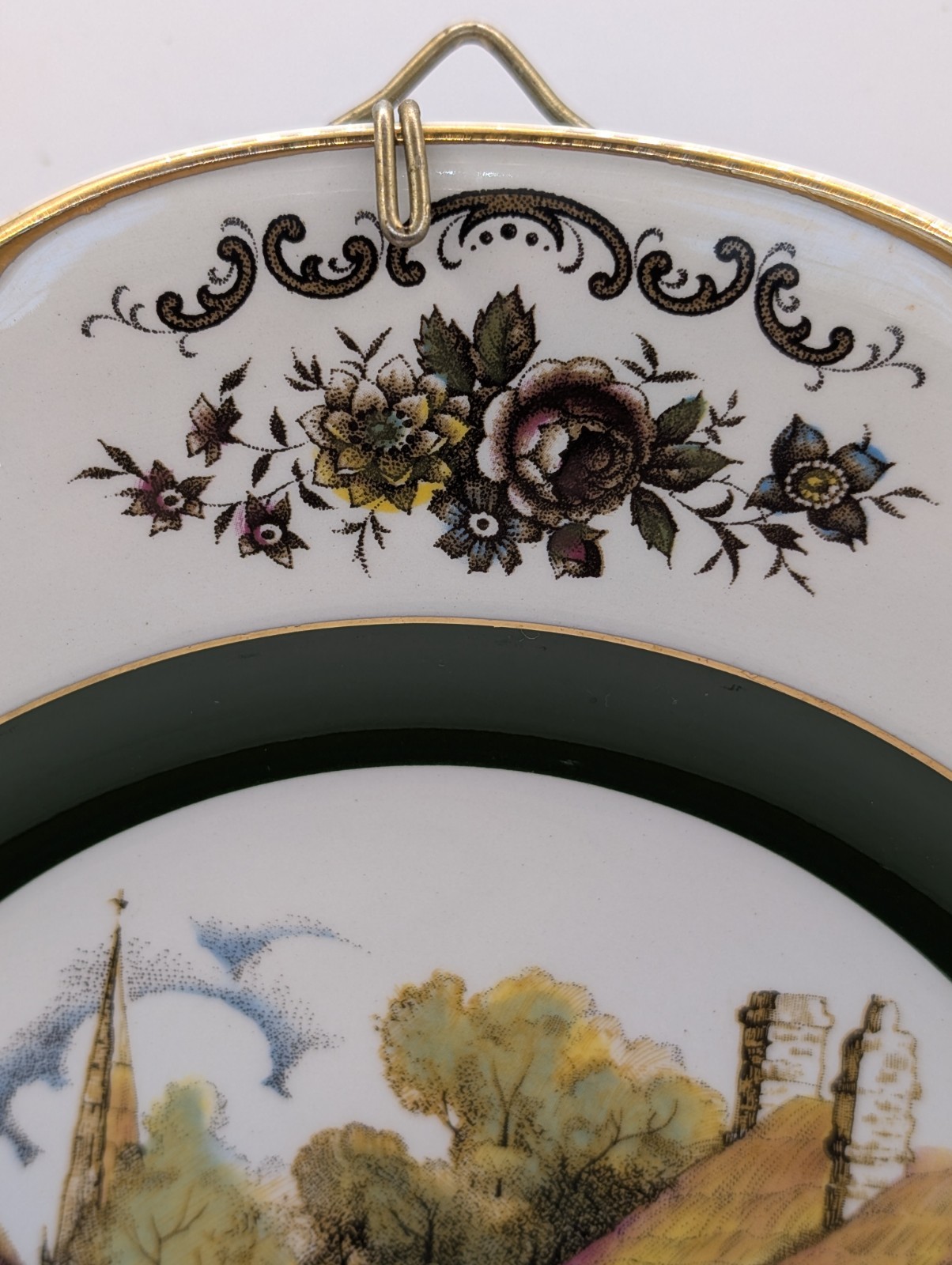 Vtg Set 2 Ascot Service Wall Plates Wood & Sons England Decorative 10″ Hangers