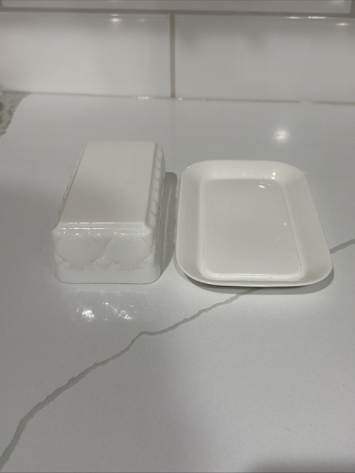 Wedgwood Oceanside Rectangular Covered Butter Dish England Discontinued