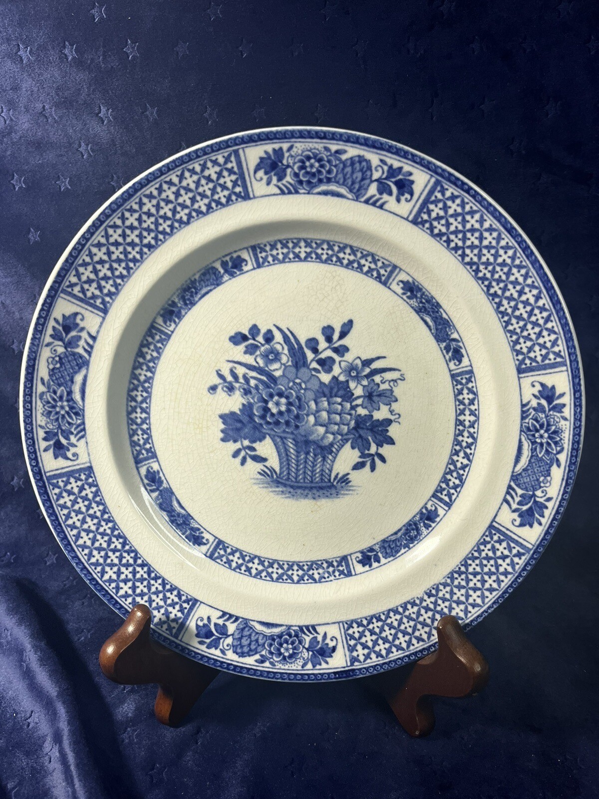 BOOTHS Vintage Set Of 6~7 7/8” Salad Plates NANKIN pattern English Silicon China