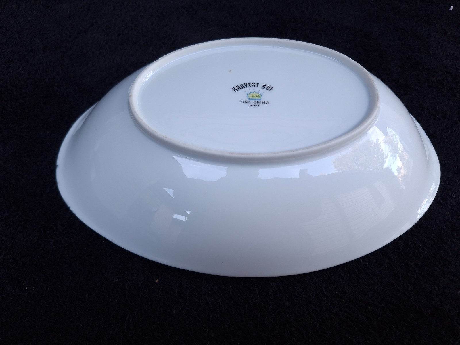 LIPPER & MANN (L&M)-HARVEST GOLD CHINA-PLATTER, BOWL,GRAVY ,SUGAR BOWL-4 PIECES