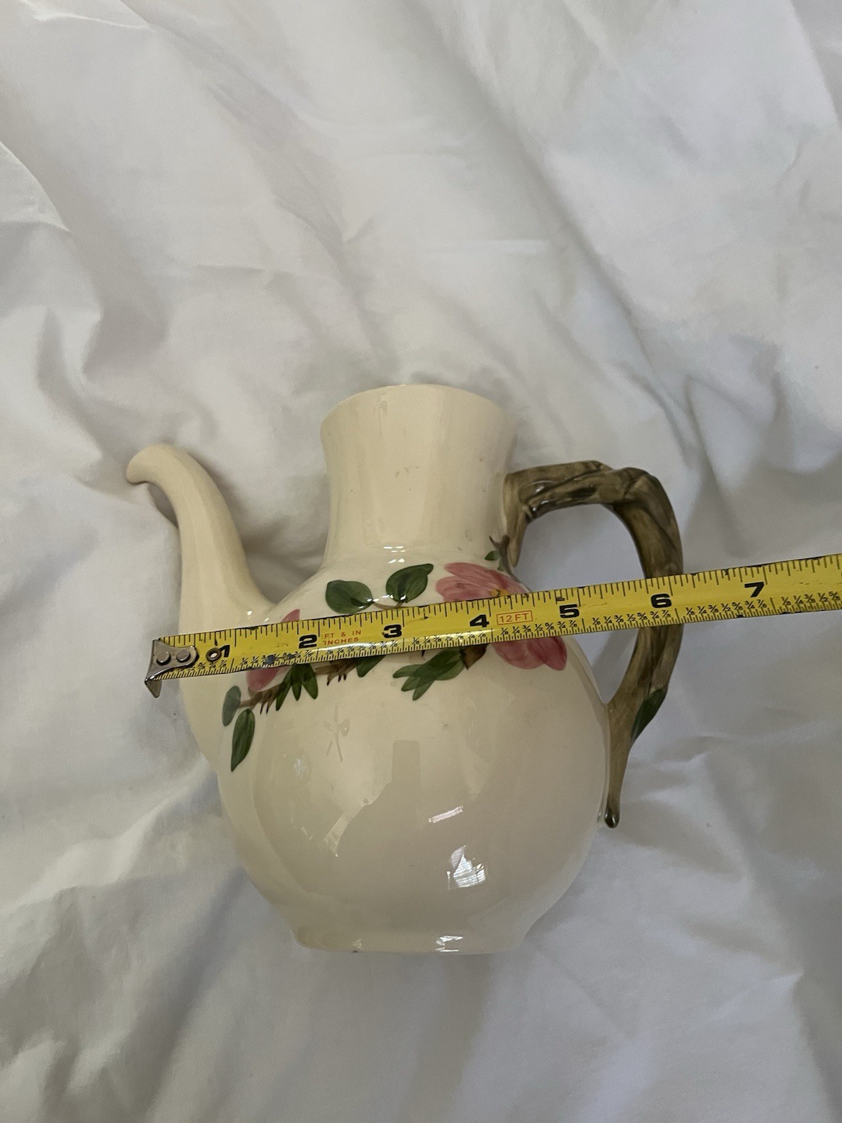 VTG Franciscan Desert Rose 8″ TEA POT / COFFE Made in USA, Small Chip Under Lid