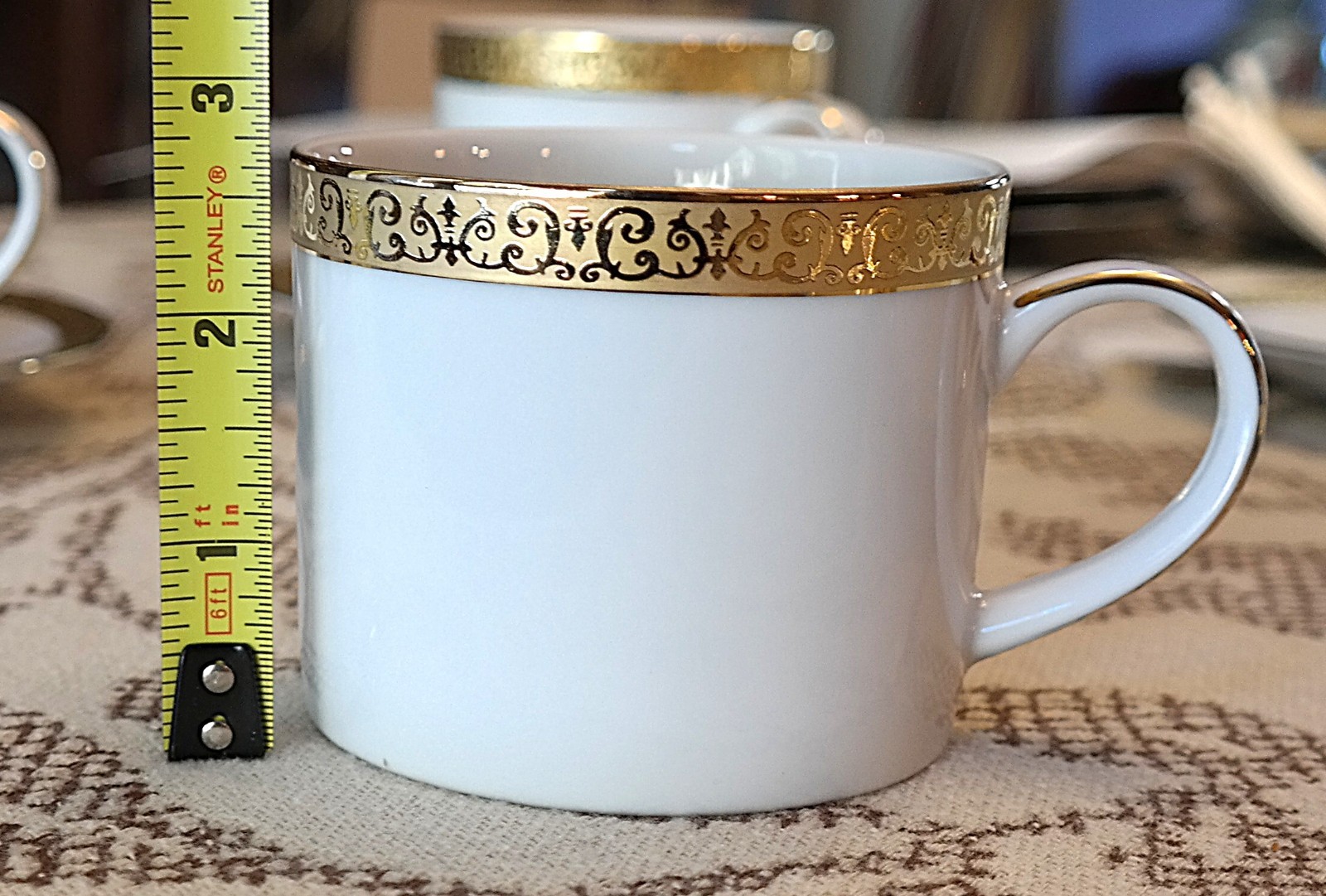 *Set of 6* Royal GOLD BUFFET Cups & Saucers Vintage EUC 1991 [30 available]