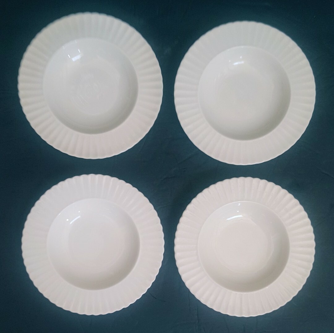 Set of 4 Lenox Temple Off White Rim Fruit/Dessert (Sauce) bowls UNUSED