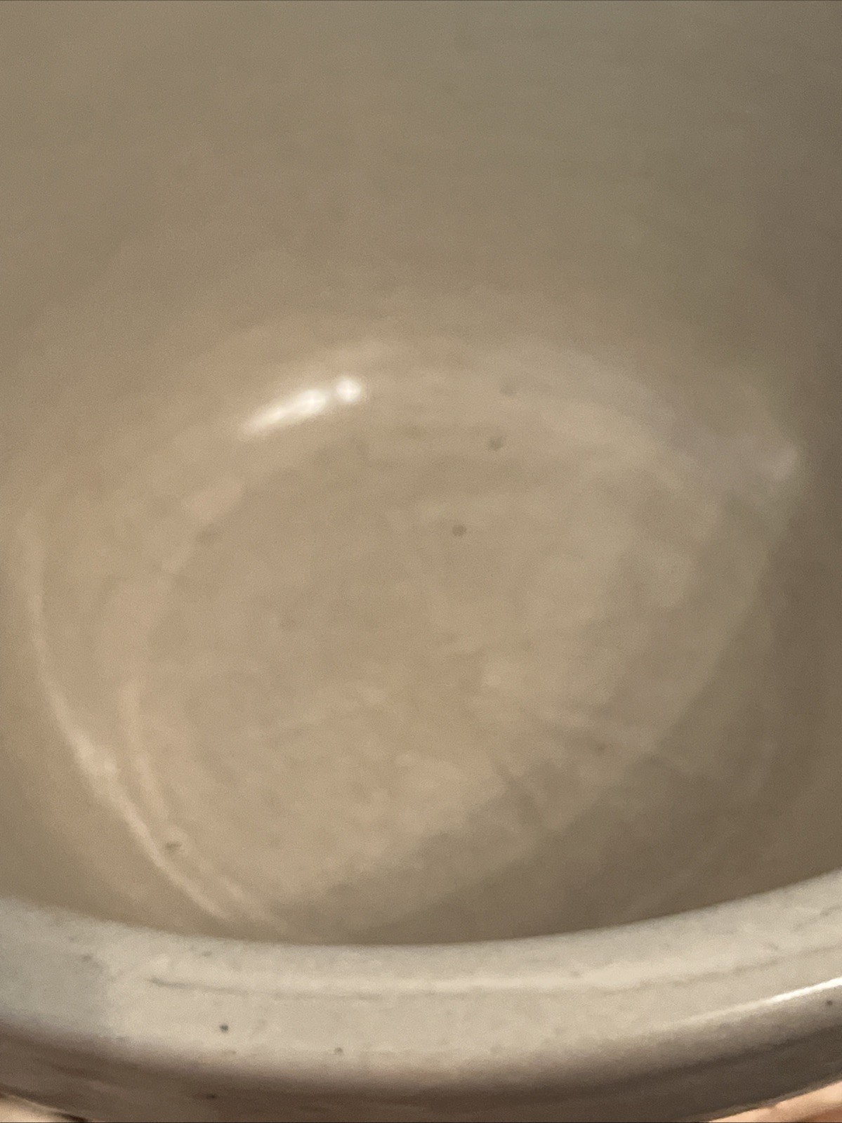 Vintage Robinson Ransbottom Pottery  9.25″ Stoneware Blue Striped Bowl Roseville