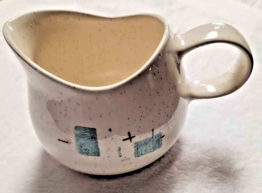 Vintage Vernonware “Heavenly Days” Multi White and Aqua Blue FREE SHIPPING!