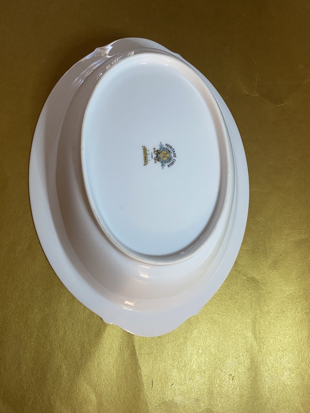 NORITAKE CHINA DAPHNE 5312 VEGETABLE BOWL & 6 SALAD DESERT PLATES VINTAGE SET
