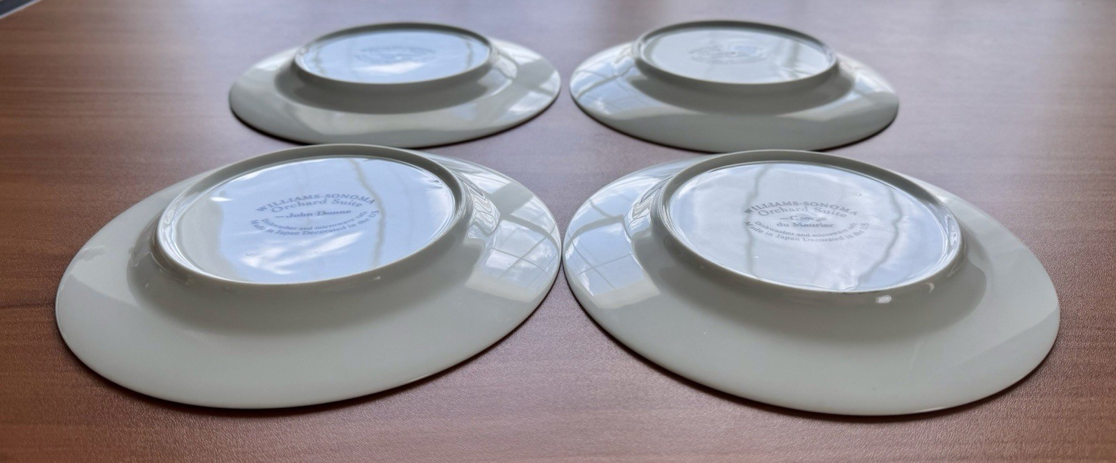 Williams Sonoma Plates 8” Appetizer Fruit Orchard Suite w/ Poetry