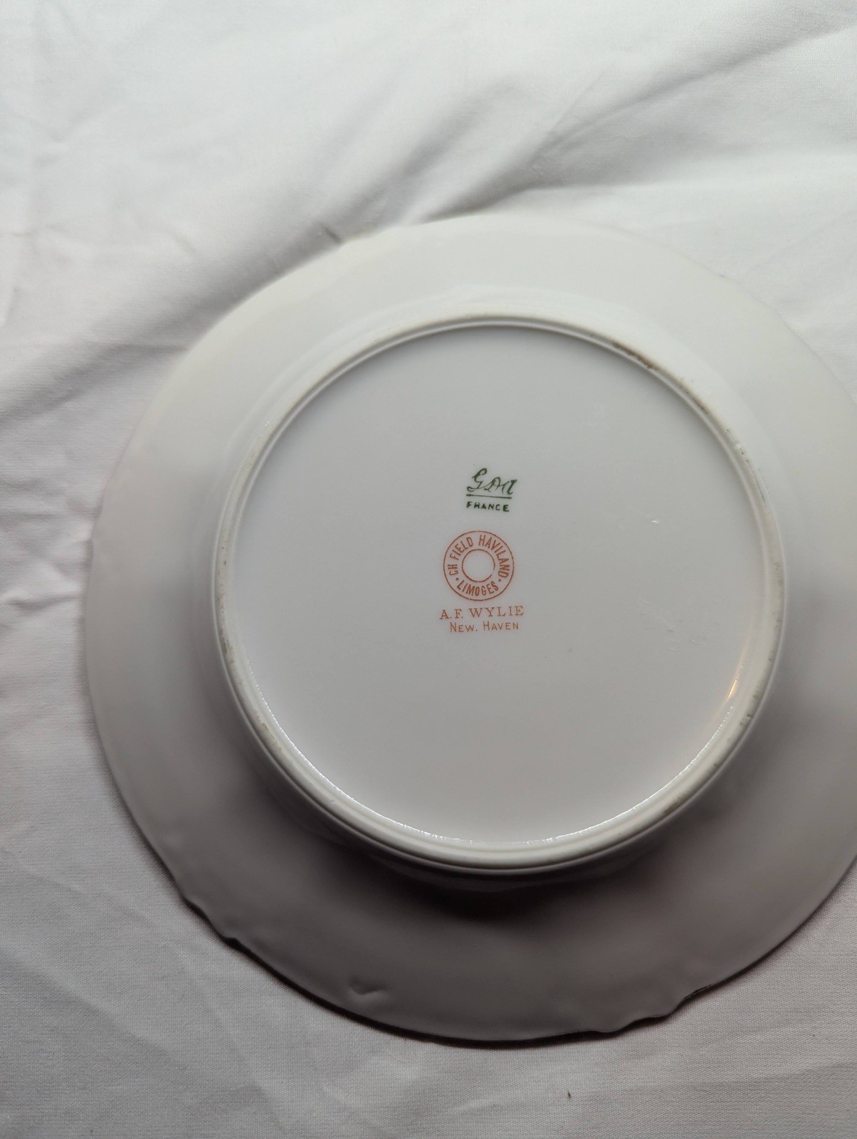 Antique Charles Field Haviland Limoges France 6.25″ Bread Plates Pink Rose 4