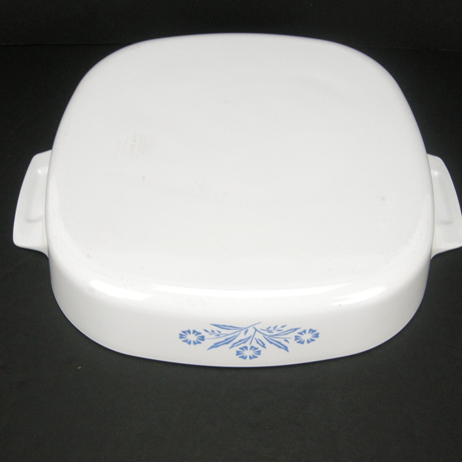 Corning Ware Blue Cornflower 1.75 Qt Casserole Dish Pyrex Lid Plastic Snap Cover