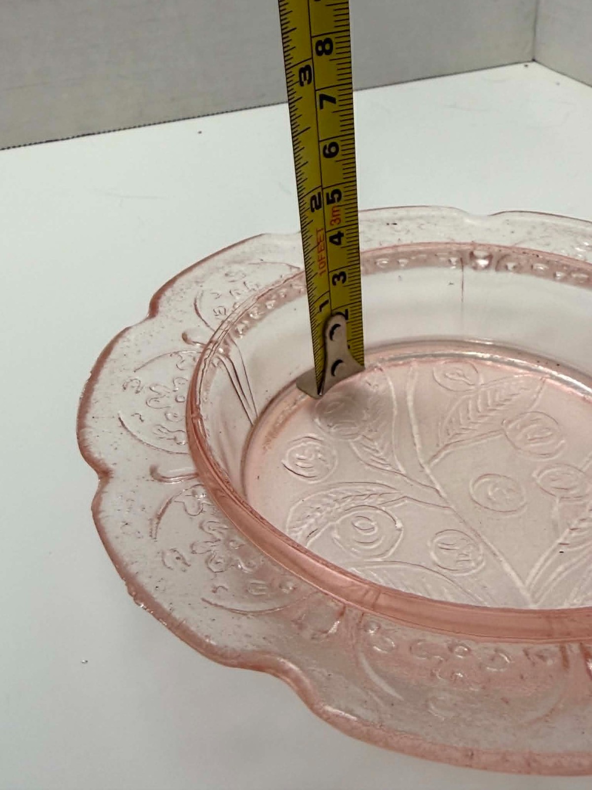 Jeannette CHERRY BLOSSOM PINK BUTTER DISH W/COVER VTG