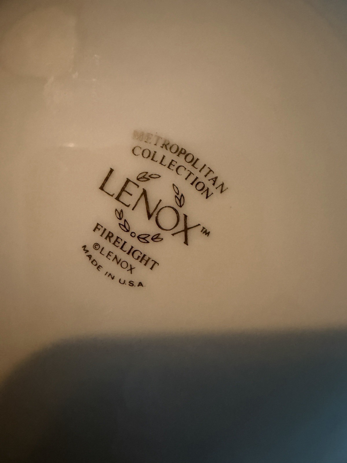 Lenox Firelight Coffee Pot & Lid Metropolitan Collection Fine Bone China USA