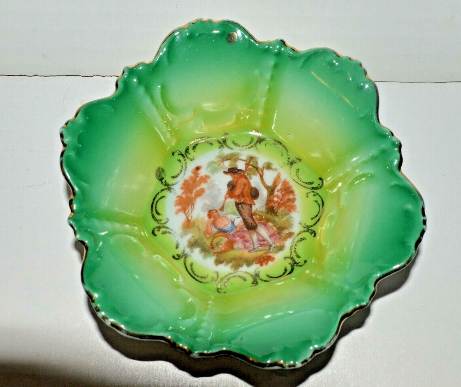 Vintage Schruarzenhammer Bavaria US Zone 12 Victorian Decorative Bowl 5″