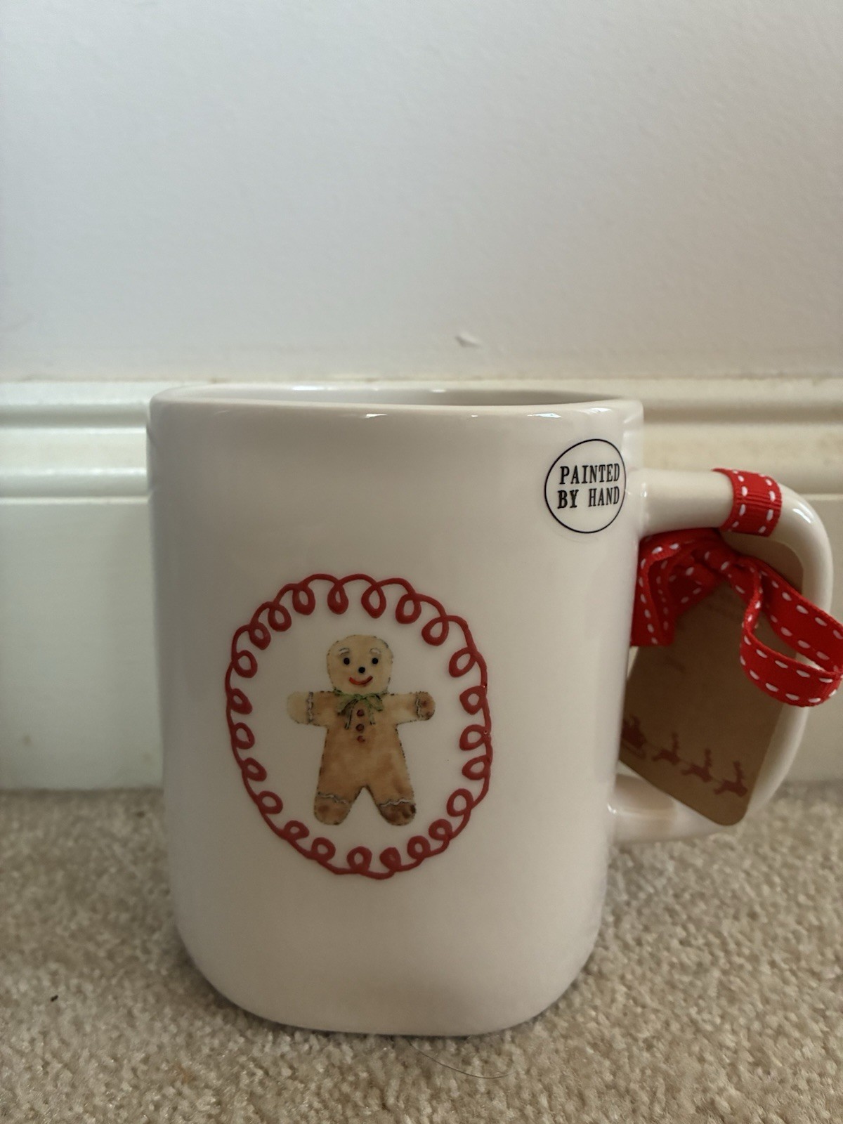 Rae Dunn Oh Snap Mug With Gingerbread Man