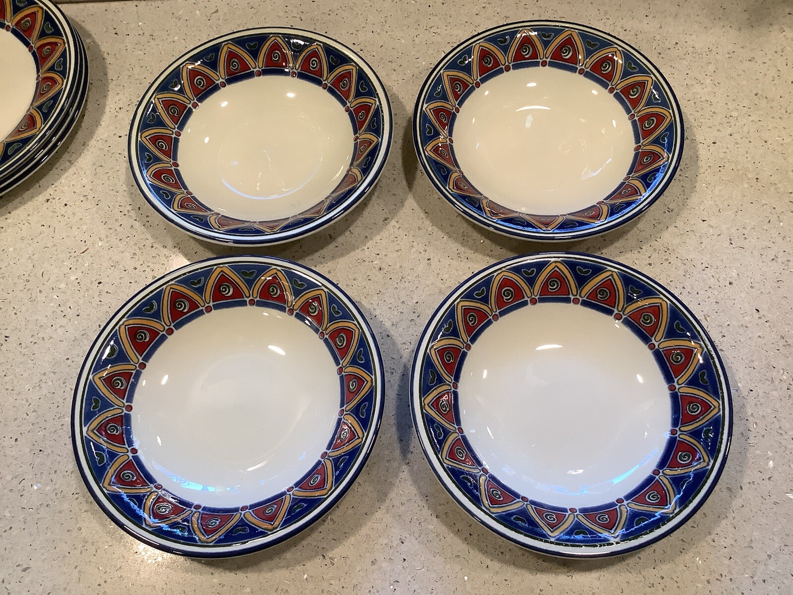 Vintage PIER 1 ENGLAND , “ANGLETERRE” Ceramic Pottery Assortment 11 Total
