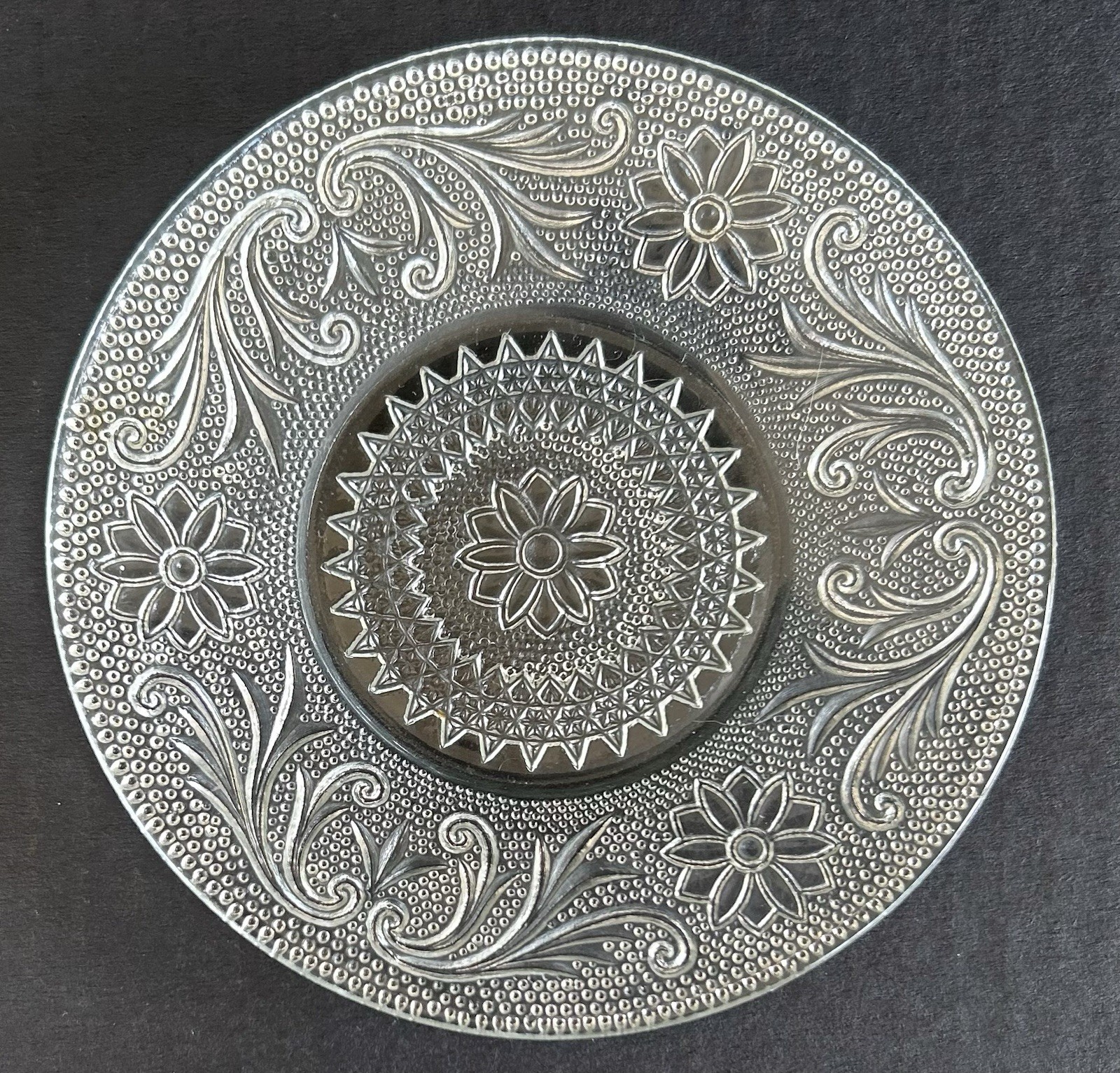 Indiana Glass Tiara Sandwich Clear Bread Plates 6″ Set of 5