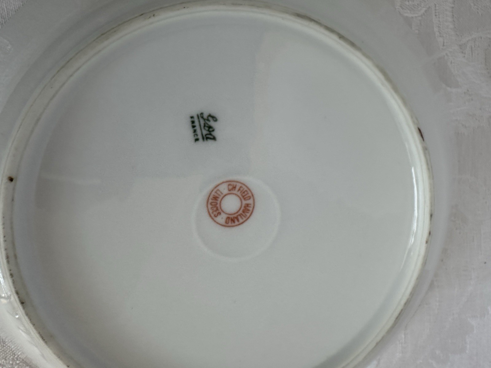 9 Charles Field Haviland Limoges 7.5”Salad/Cereal Bowls W/Pink Floral Sprays