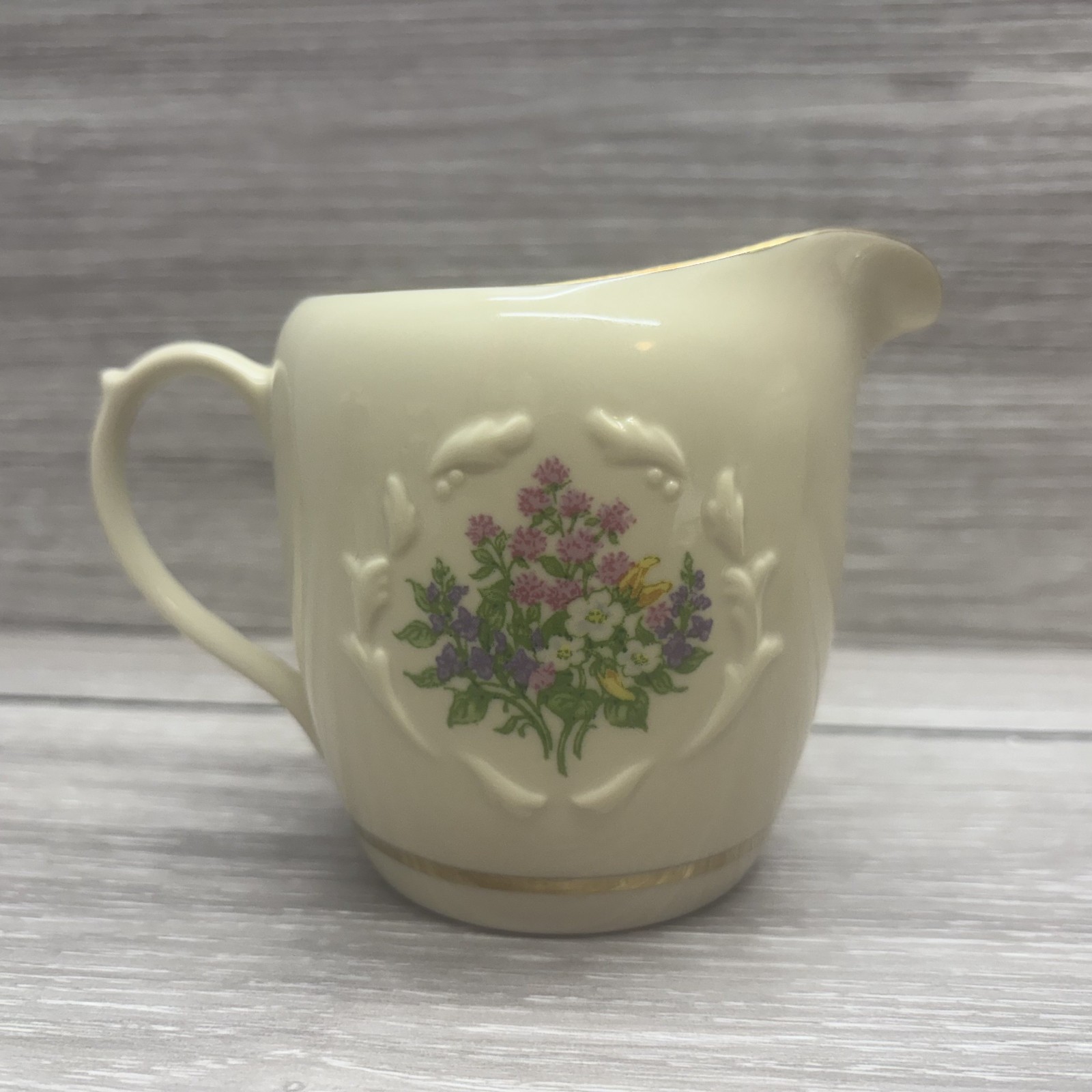 1995 Lenox Spice Garden Creamer & Sugar Bowl with Lid Y0011
