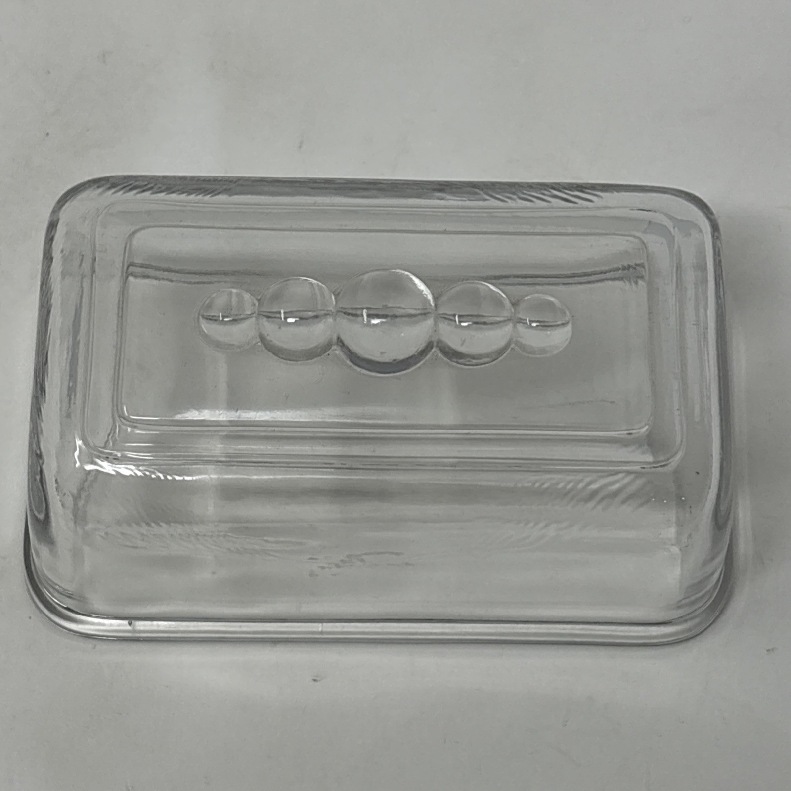 Vintage Imperial Candlewick California Short Butter Dish 6 1/2”