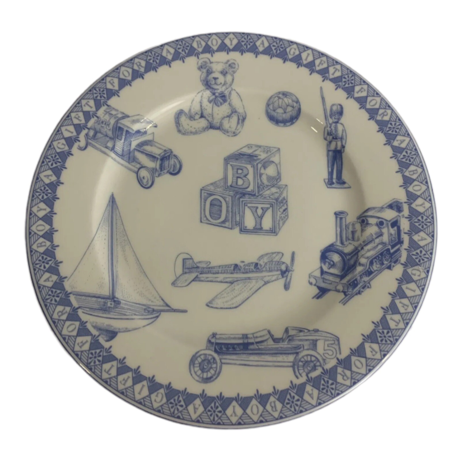 Queens Baby Boy Small Plate Childs A Gift For a Boy Made In India 7.75”