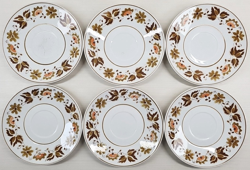 15 Pc Mikasa West Wood Cup Saucer Creamer Sugar Lid Set Vintage Floral Retro Lot
