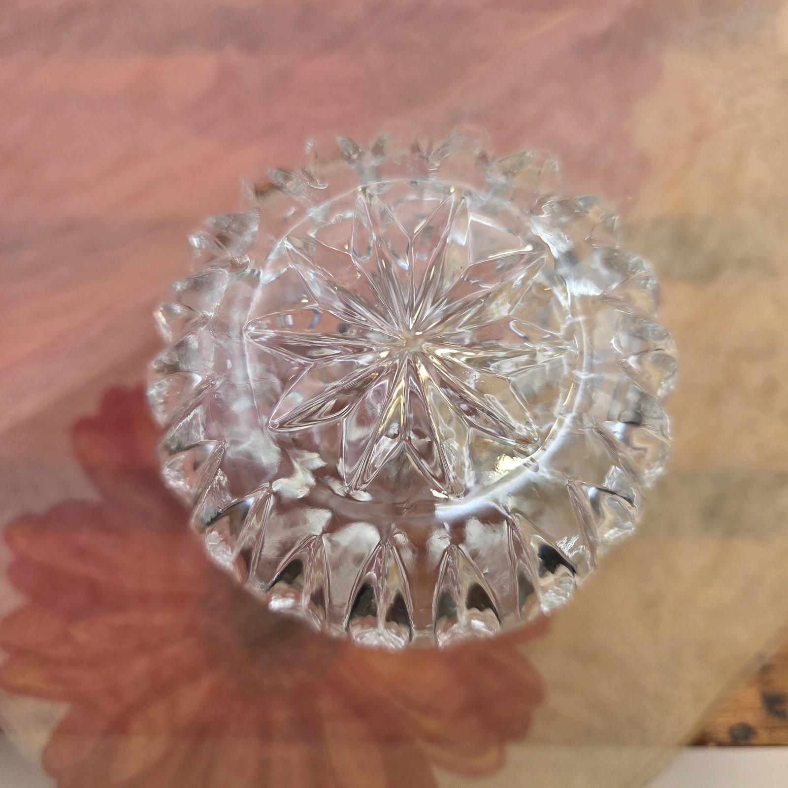 24% lead crystal covered trinket bowl