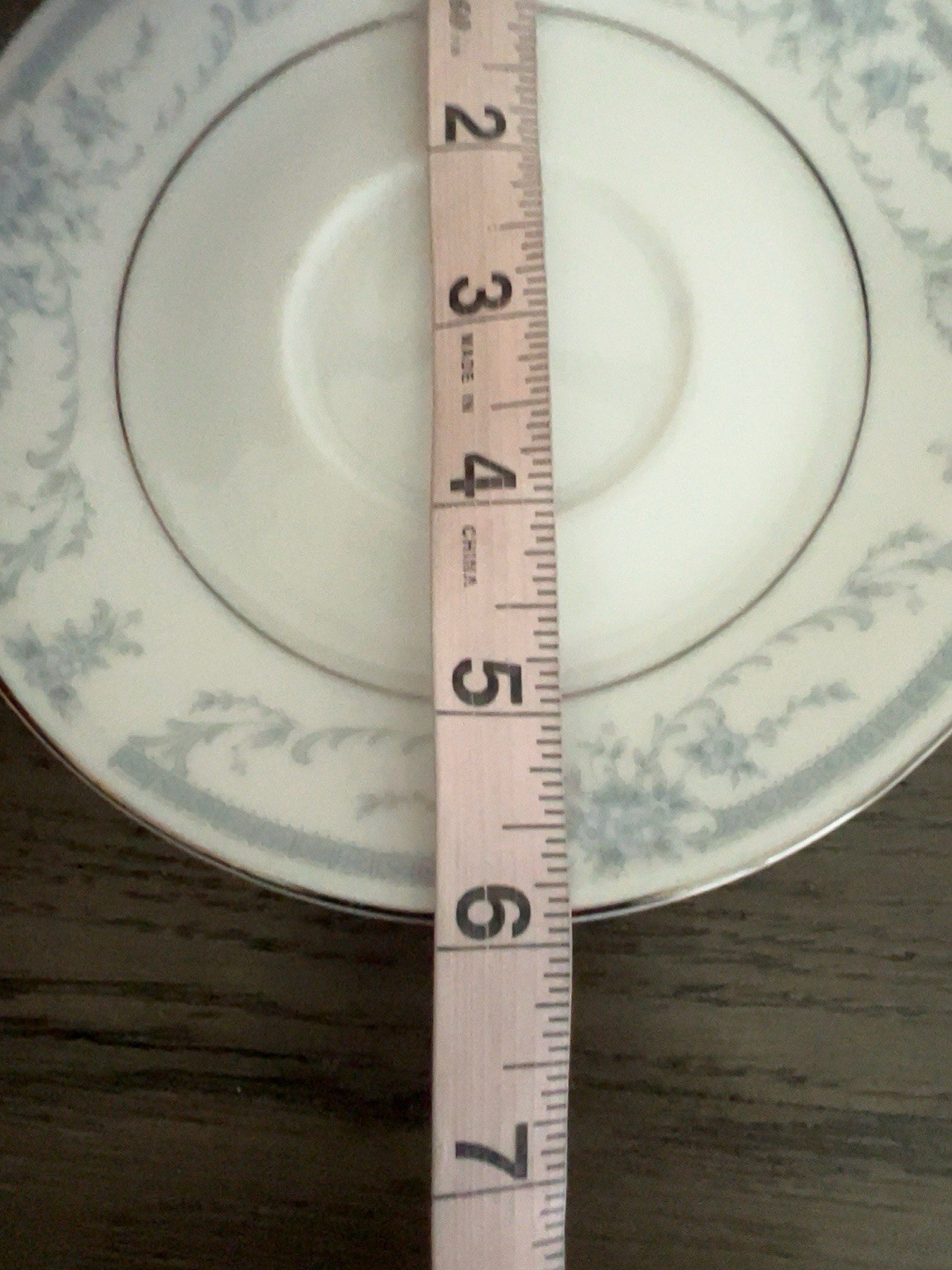 Sheffield Blue Whisper Saucer 6”Fine Porcelain China Japan 1985 Replacement Vtg