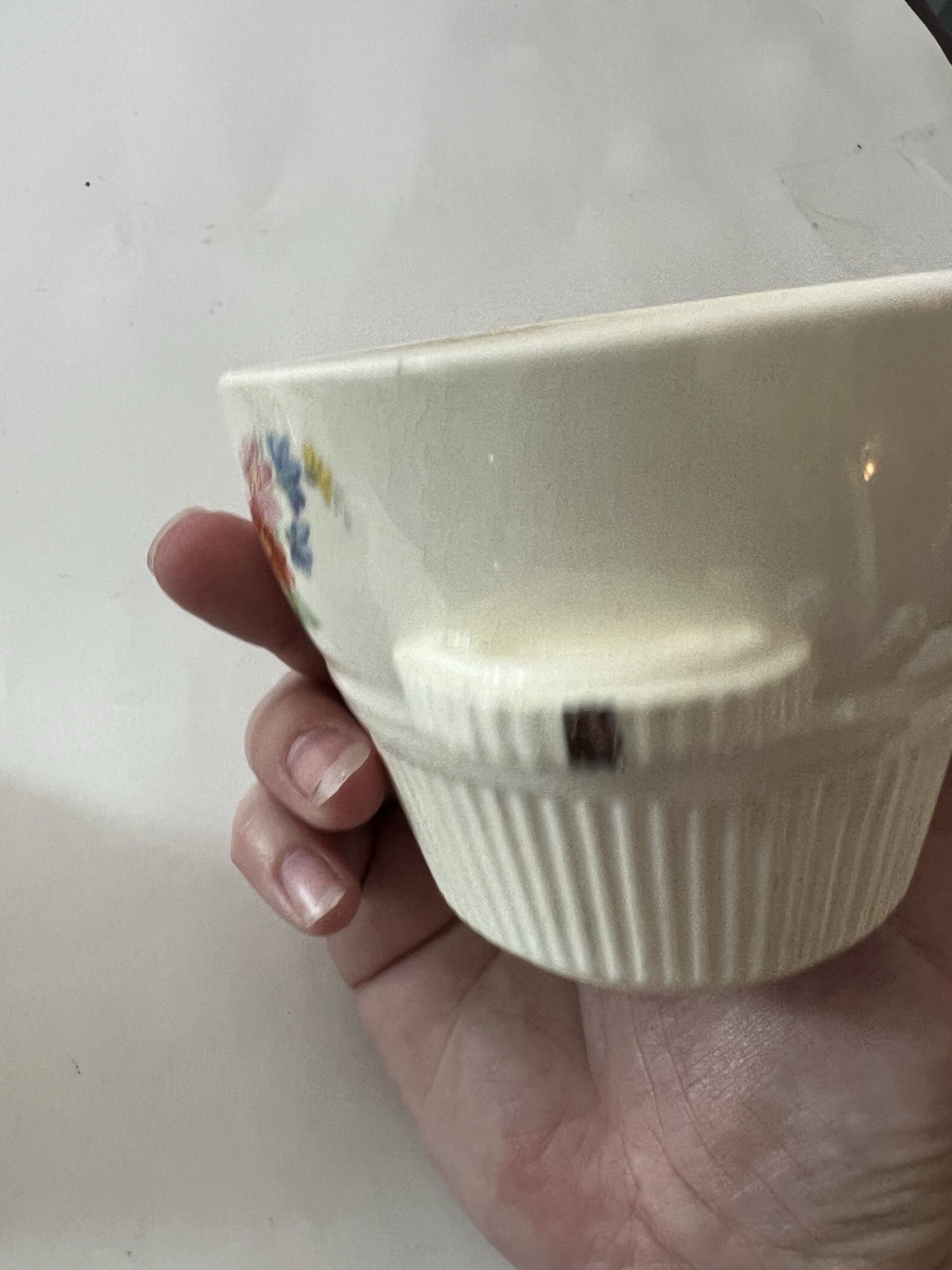Salem Victory USA ~ Creamer & Sugar Bowl w/Lid Floral Cottage Grannycore
