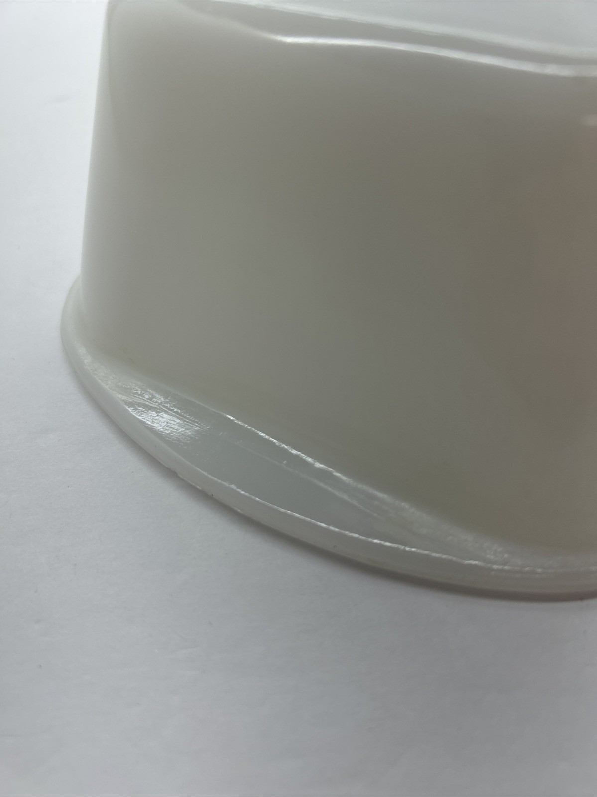 Vintage Glasbake Vegetable Design Milk Glass Bread Pan J522