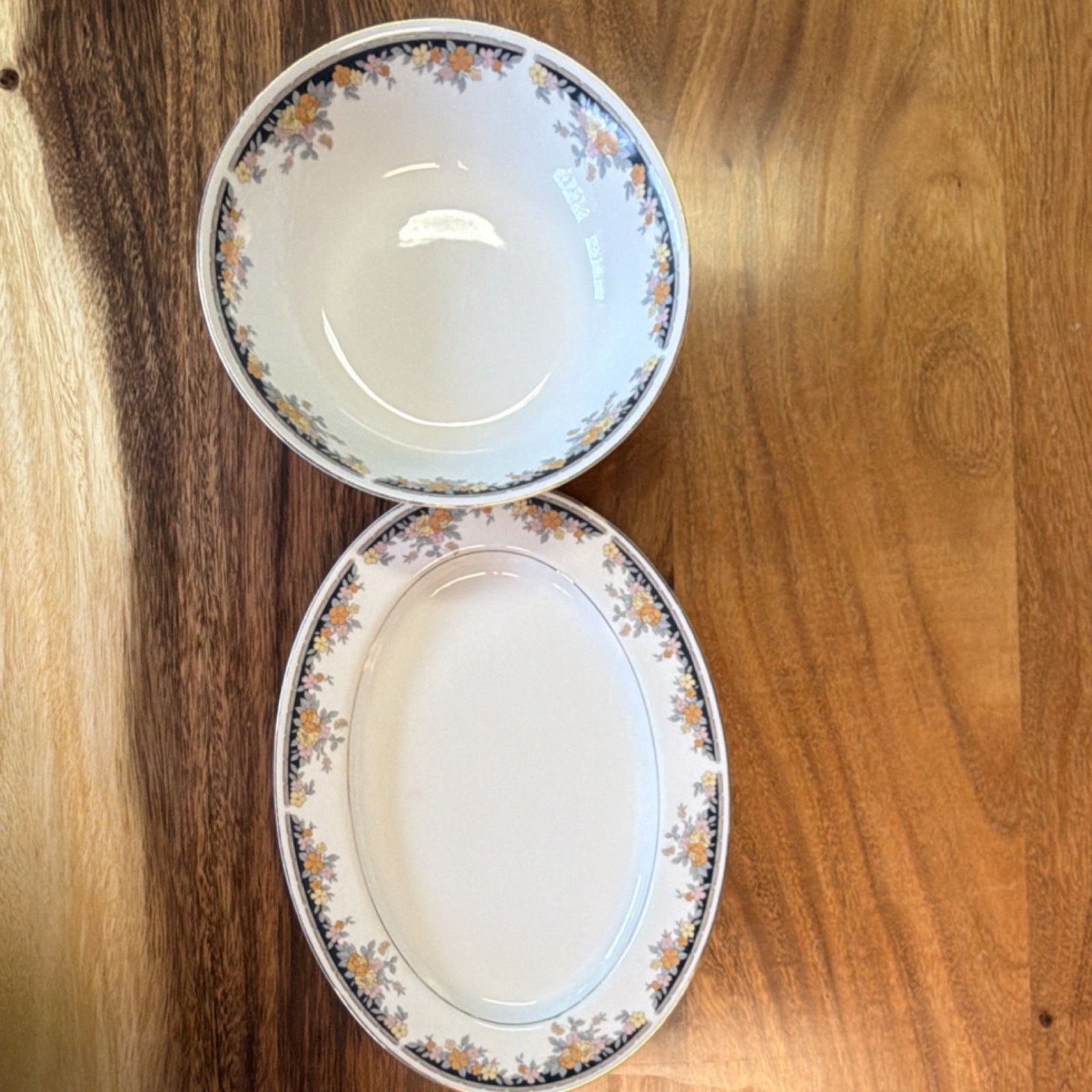 Epoch Park Manor Floral Porcelain Serving Bowl MPN 6502 Elegant Dining Japan