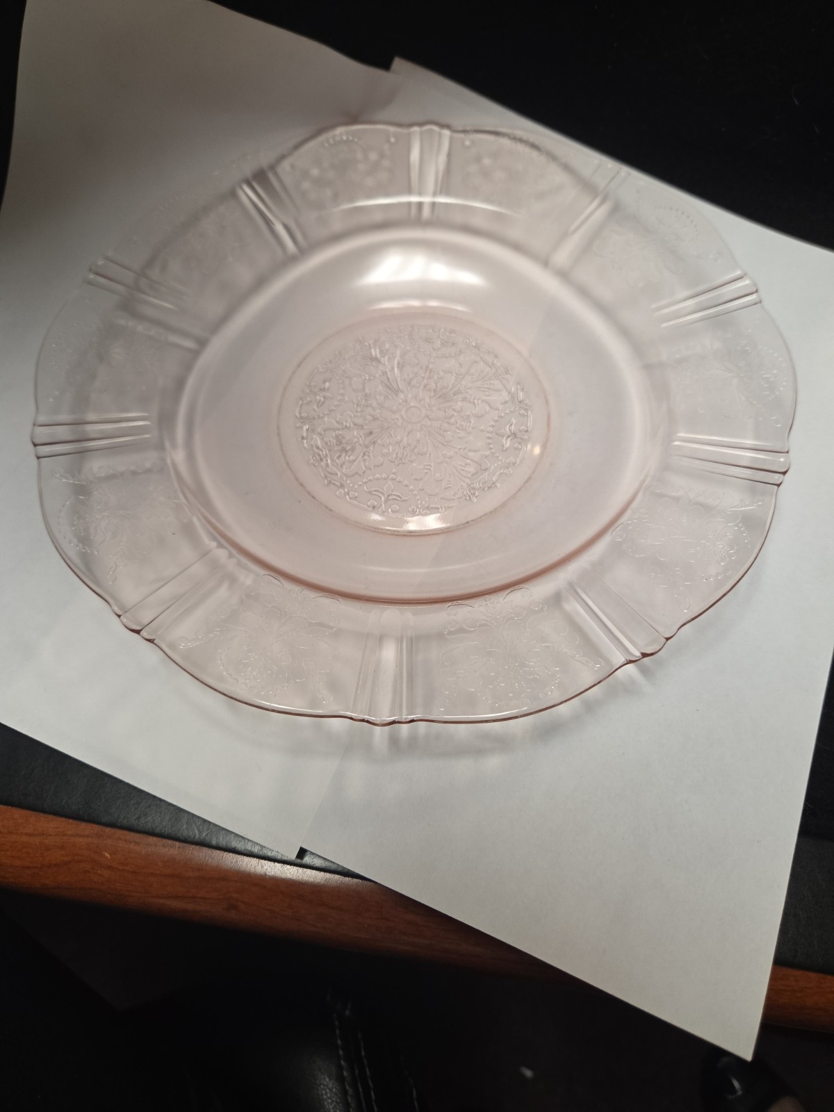2 MacBeth Evans Pink Depression American Sweetheart Flat Soup Bowl