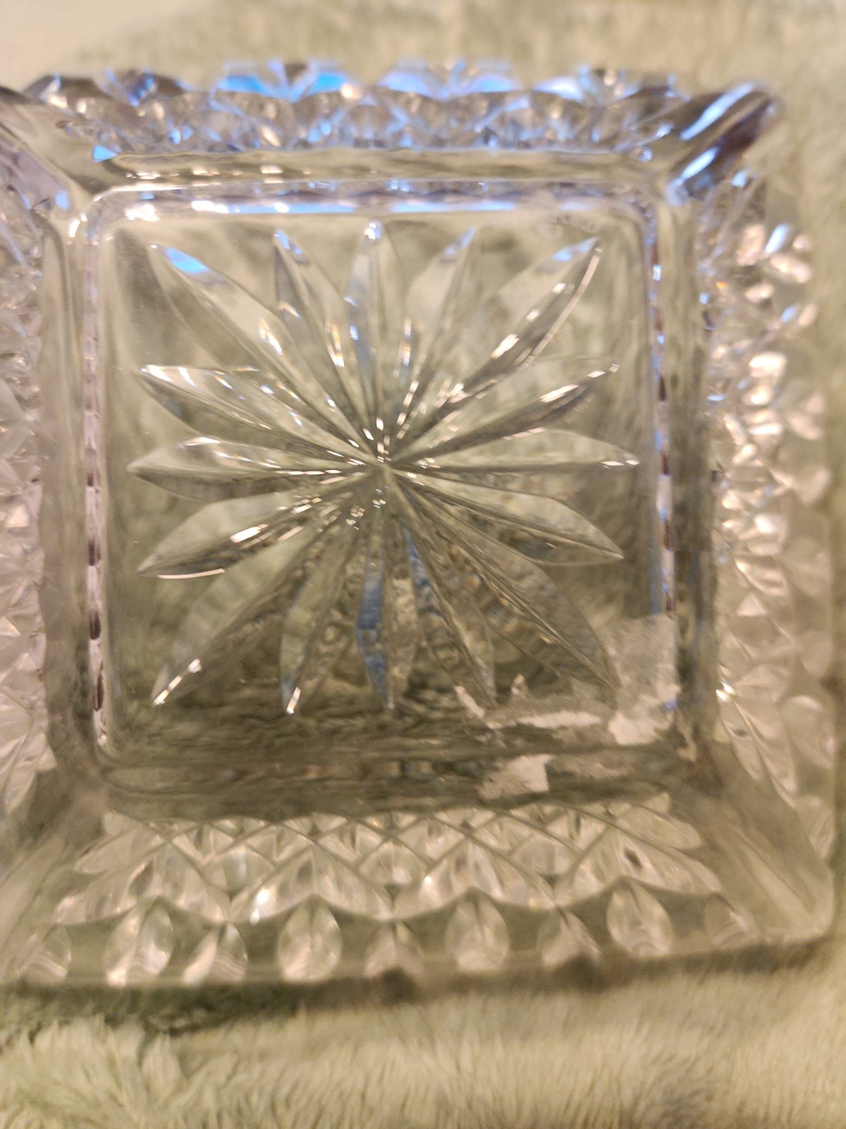 Vintage Waterford Crystal Lismore 6″ Square Seahorse etched Nicky Power 2003