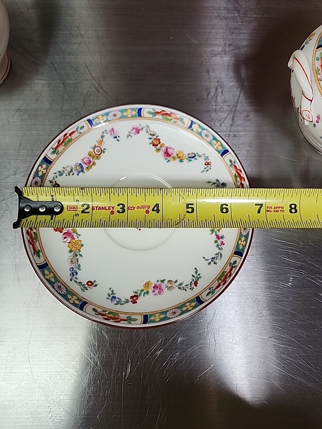 Minton Rose Bone China Floral Multicolor Garland Creamer Sugar Bowl W/Lid